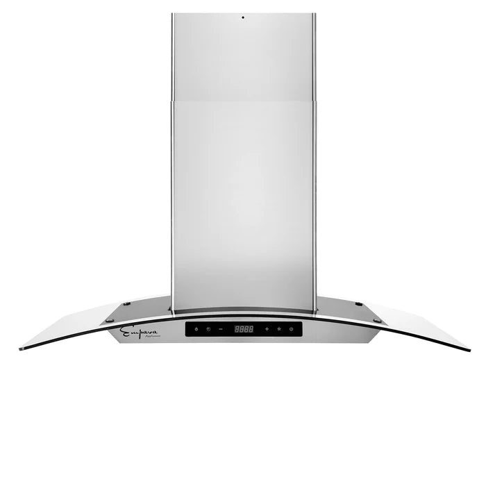 Empava 36 In. 400 CFM Kitchen Island Wall Mount Ducted Range Hood