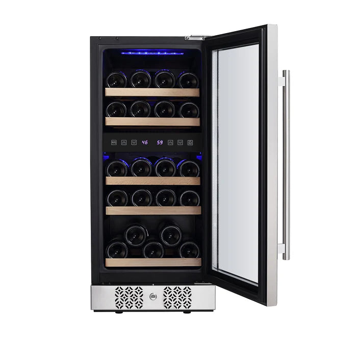 Empava 15 Inch Dual Zone Small Wine Fridge