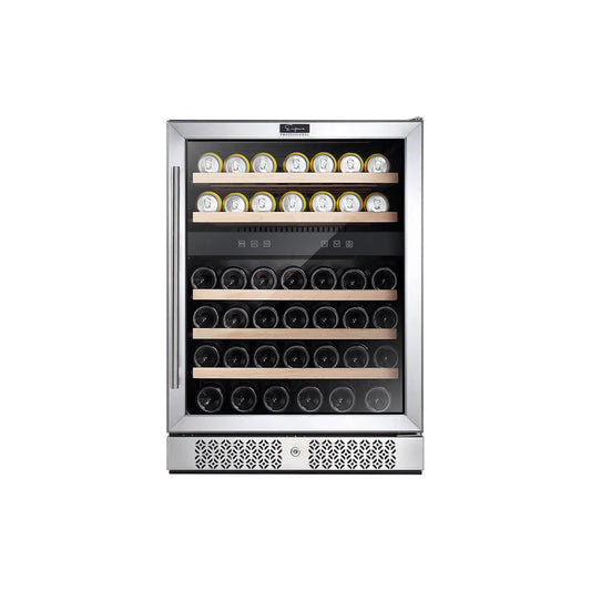 Empava 24 Inch Fridge Dual Zone Wine & Beverage Cooler