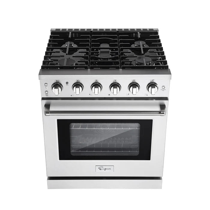 Empava 30 In. Pro-Style Slide-In Single Oven Gas Range
