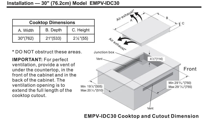 Empava 30 Inch Induction Cooktop