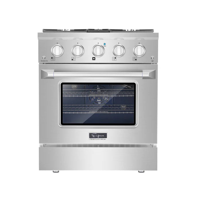 Empava 30 In. Pro-Style Slide-In Single Oven Gas Range