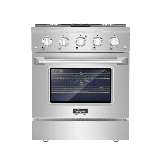 Empava 30 In. Pro-Style Slide-In Single Oven Gas Range
