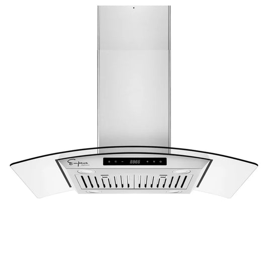 Empava 36 In. 400 CFM Kitchen Island Wall Mount Ducted Range Hood