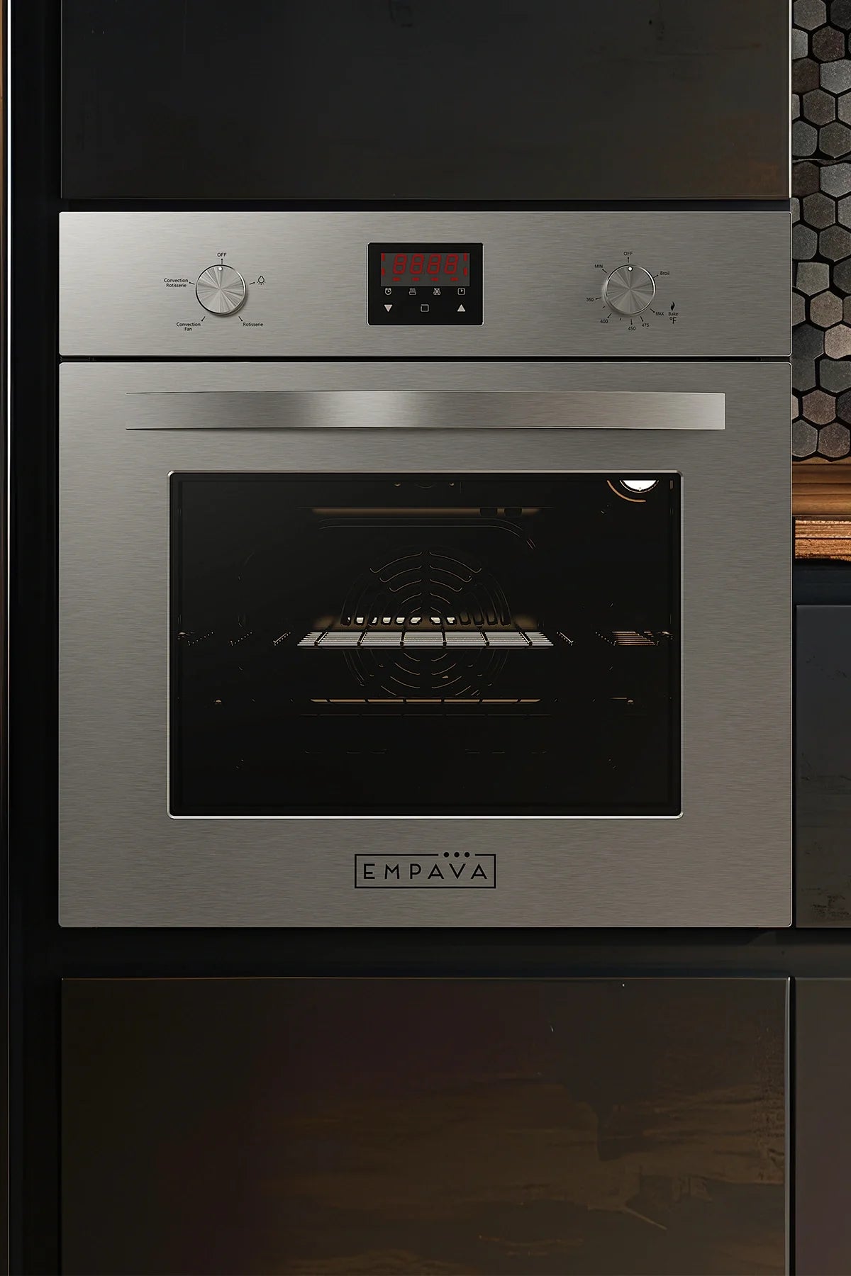 Empava 24 In. 2.3 Cu. Ft. Single Gas Wall Oven - Only For Natural Gas