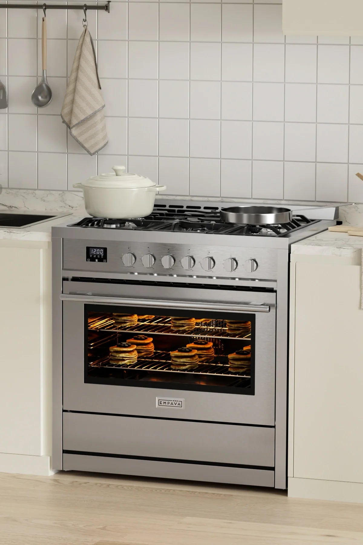 Empava 36 Inch Freestanding Range Gas Cooktop And Oven